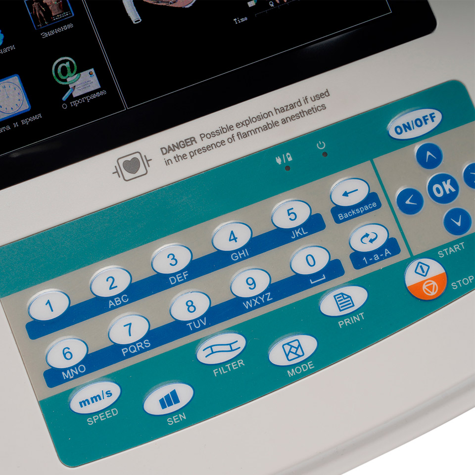Двенадцатиканальный электрокардиограф Contec ECG1200G фото3