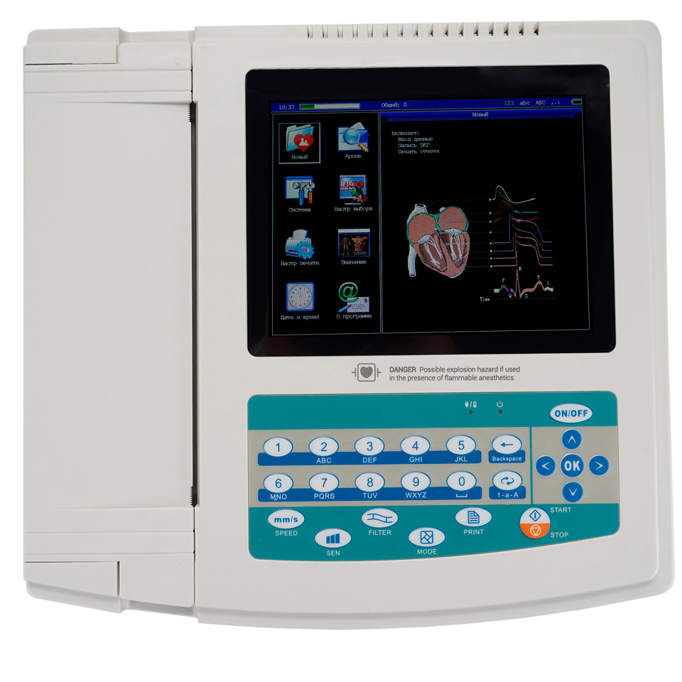 Двенадцатиканальный электрокардиограф Contec ECG1200G фото1