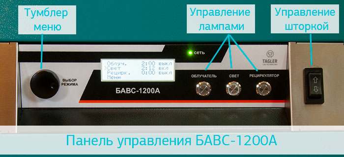 Внутренний вид бокса ТАГЛЕР БАВС-1200А