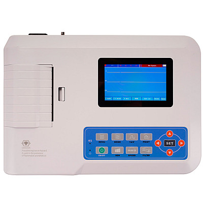 Трёхканальный электрокардиограф Contec ECG300G: фотографии