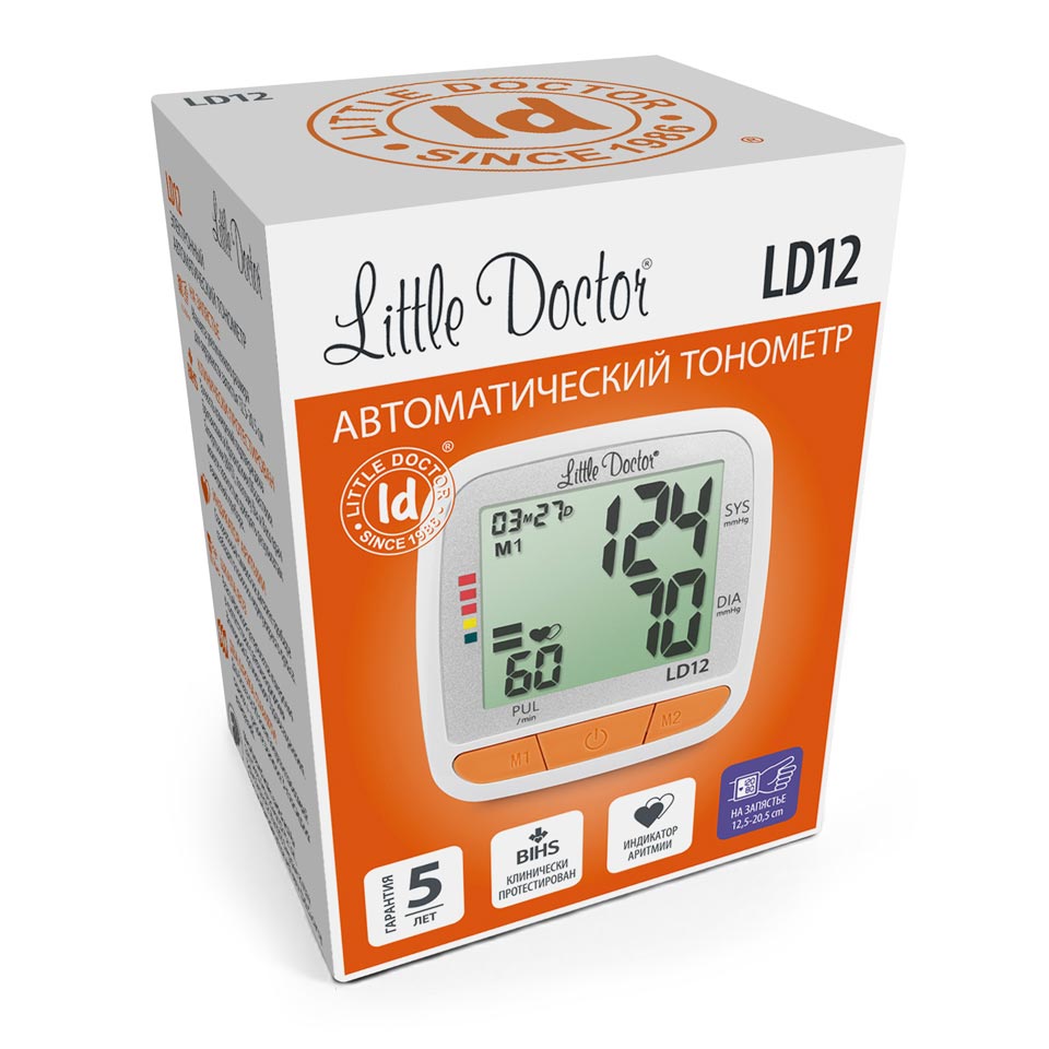 Автоматический тонометр Little Doctor LD12 с измерением по запястью фото3